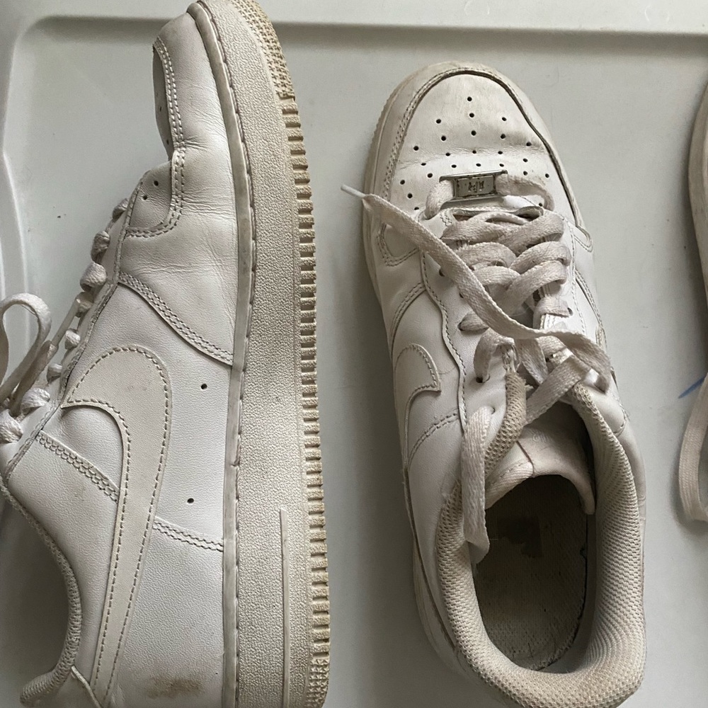 White Nike Airforces